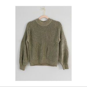 Beautiful - H&M Mock Neck olive green sweater